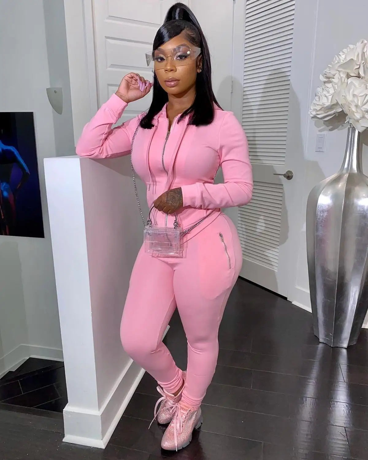 2 piece set women outfits tracksuit long sleeve sweatshirt pants two piece set fall clothes for women  hooded outfits wholesale