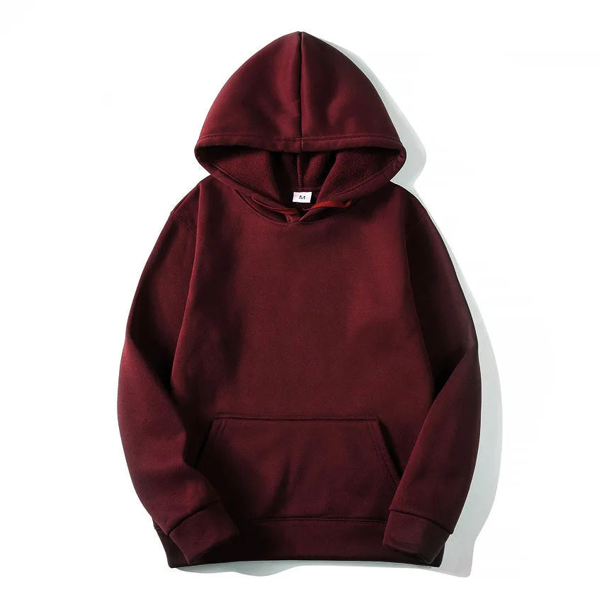 New Fashion Men's Women's Hoodies Spring Autumn Winter Casual Hoodies Sweatshirts Men Tops Solid Color Hoodie Sweatshirt Male