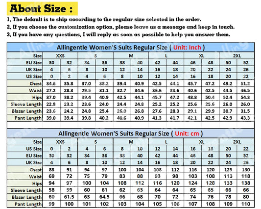 Navy Blue Women's 2 Piece Set Suit Double-Button Blazer Elegant Long Pantsuit Set Business Casual Daily Work Outfits  Customize