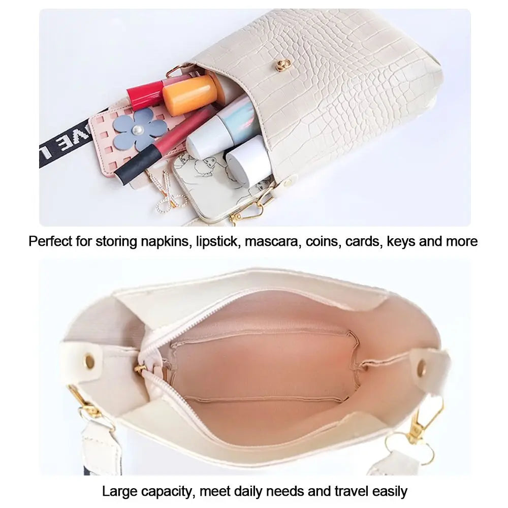 Ladies Cross Body Messenger Bag Women Shoulder Over Bags Faux Leather Handbags